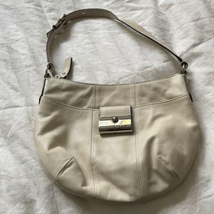 Coach White Leather Purse